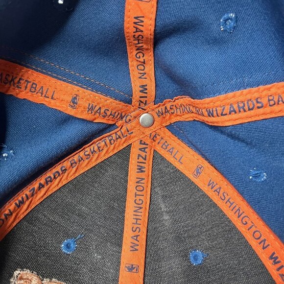 Washington Wizards‎ Hat Cap Fitted Mens L Blue Orange NBA Basketball Adjustable - Picture 8 of 10
